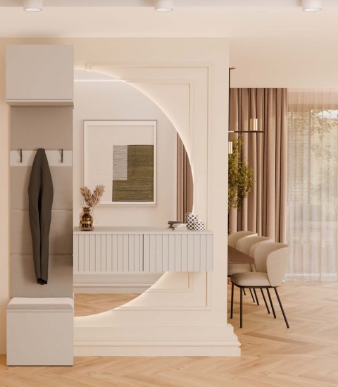 Garderobianka z siedziskiem GAR-108-1W-KASZ