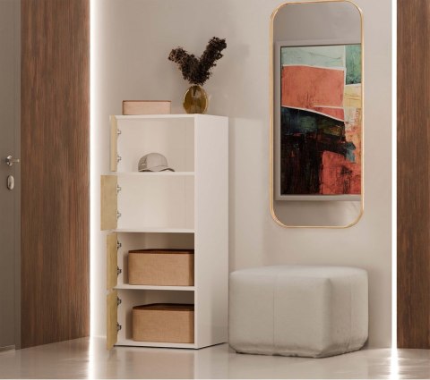 Komoda szerokość 50 cm KOM-935-BIEL-MAT-ART