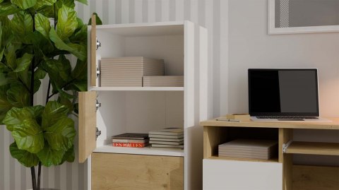 Komoda szerokość 50 cm KOM-935-BIEL-MAT-ART