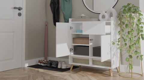 Komoda na przewijak KOM-934-BIEL-MAT