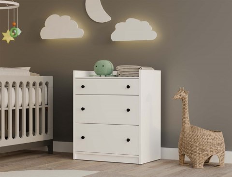 Komoda pod przewijak KOM-933-BIEL-MAT