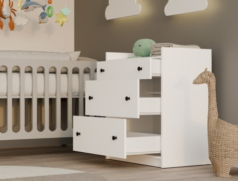 Komoda pod przewijak KOM-933-BIEL-MAT