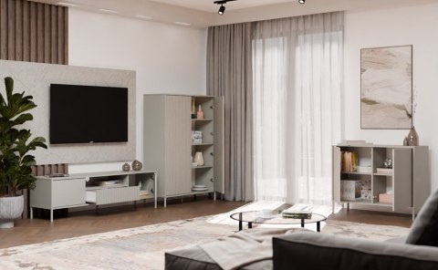 Komoda z drzwiami KOM-940-KASZ-LAM-GŁ