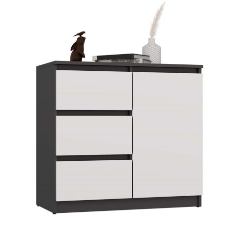 Komoda 80cm KOM-910-ANT-BIEL-MAT