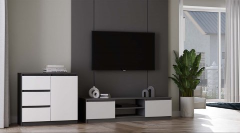 Komoda 80cm KOM-910-ANT-BIEL-MAT