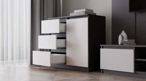 Komoda 80cm KOM-910-ANT-BIEL-MAT