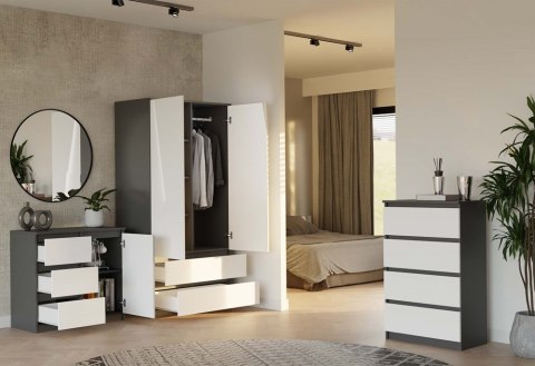 Komoda 80cm KOM-910-ANT-BIEL-MAT