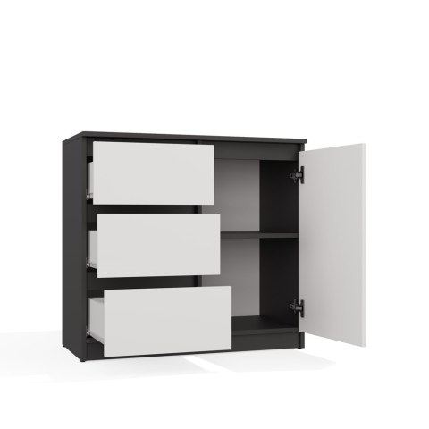 Komoda 80cm KOM-910-ANT-BIEL-MAT