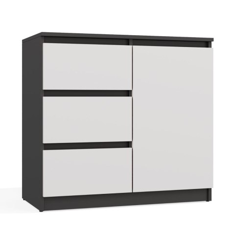 Komoda 80cm KOM-910-ANT-BIEL-MAT