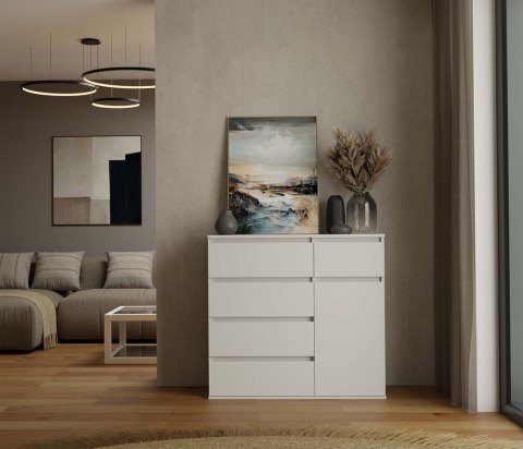 Komoda biała 100 cm KOM-932-BIEL-MAT