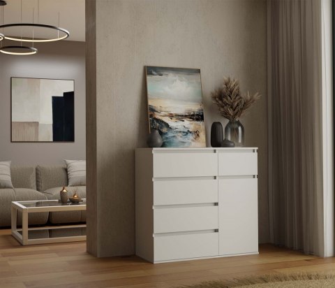 Komoda biała 100 cm KOM-932-BIEL-MAT