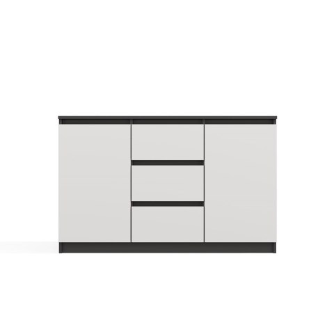 Komoda biało szara 120cm KOM-912-ANT-BIEL-MAT