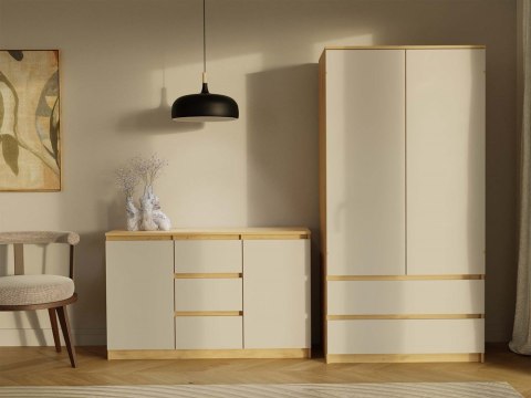 Komoda z szufladami i półkami KOM-912-ART-KASZ