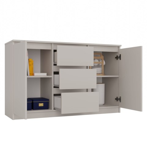 Szafka z szufladami i półkami 120cm KOM-912-KASZ