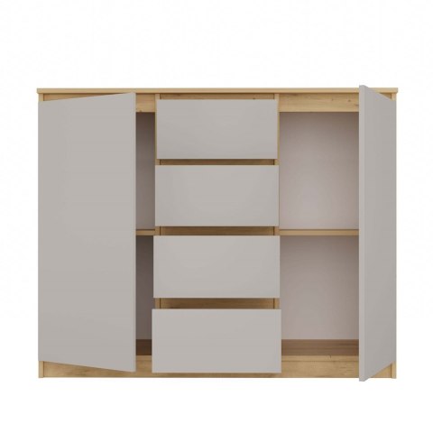 Komoda z półkami i szufladami 120cm KOM-913-ART-KASZ