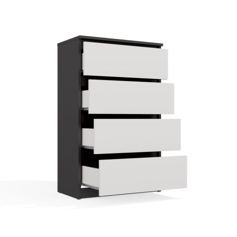 Biało szara komoda 70cm KOM-902-ANT-BIEL-MAT