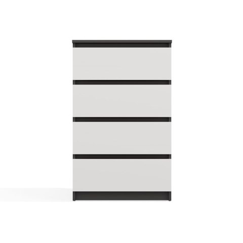 Biało szara komoda 70cm KOM-902-ANT-BIEL-MAT