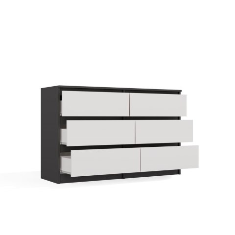 Komoda z szufladami do sypialni KOM-904-ANT-BIEL-MAT