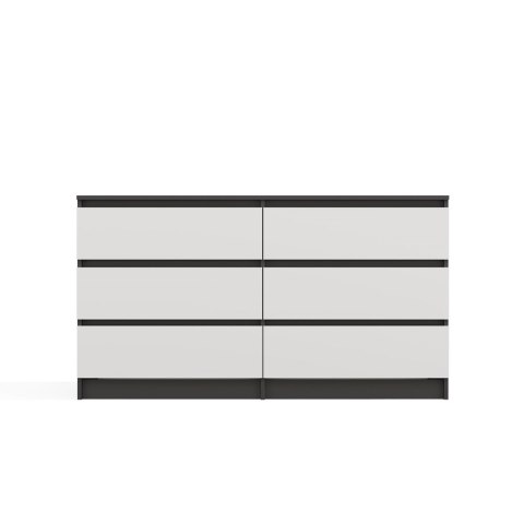 Komoda duża z szufladami KOM-906-ANT-BIEL-MAT