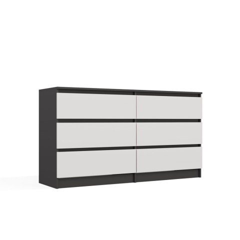 Komoda duża z szufladami KOM-906-ANT-BIEL-MAT