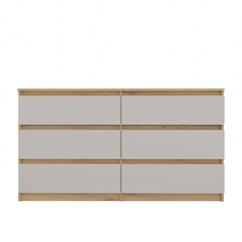 Duża komoda z szufladami 140cm KOM-906-ART-KASZ
