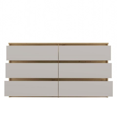 Duża komoda z szufladami 140cm KOM-906-ART-KASZ