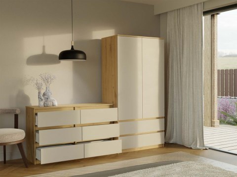 Komoda do sypialni z szufladami KOM-904-ART-KASZ