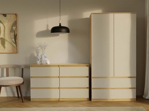 Komoda do sypialni z szufladami KOM-904-ART-KASZ