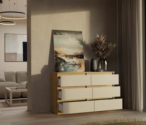Komoda do sypialni z szufladami KOM-904-ART-KASZ