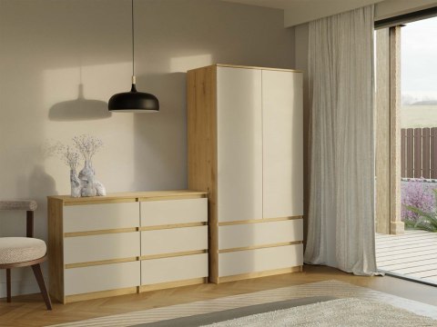 Komoda do sypialni z szufladami KOM-904-ART-KASZ