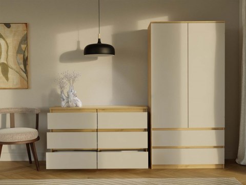 Komoda do sypialni z szufladami KOM-904-ART-KASZ