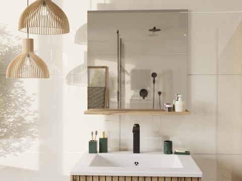 Lustro z półką do łazienki LAZ-1325-EVO-LUS-60