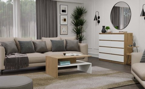 Stolik kawowy biało drewniany STOL-812-ART-BIEL-MAT