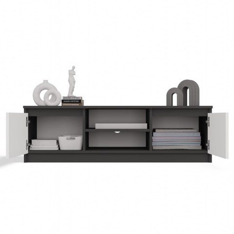 Szafka rtv 120 cm RTV-501-ANT-BIEL-MAT