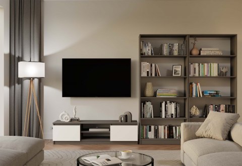 Szafka pod telewizor 140 cm RTV-502-ANT-BIEL-MAT