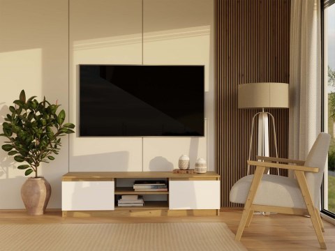 Niska komoda pod telewizor 140cm RTV-502-ART-BIEL-MAT