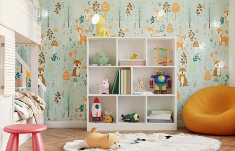 Biały regał na zabawki RE-1442-BIEL-MAT