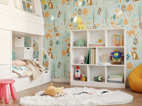 Biały regał na zabawki RE-1442-BIEL-MAT