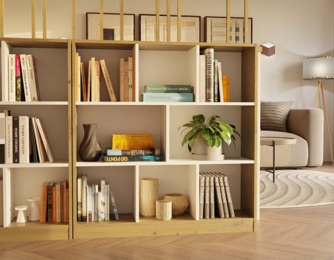 Regał otwarty z półkami RE-1442-ART-BIEL-MAT