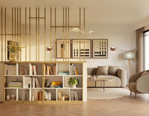 Regał otwarty z półkami RE-1442-ART-BIEL-MAT