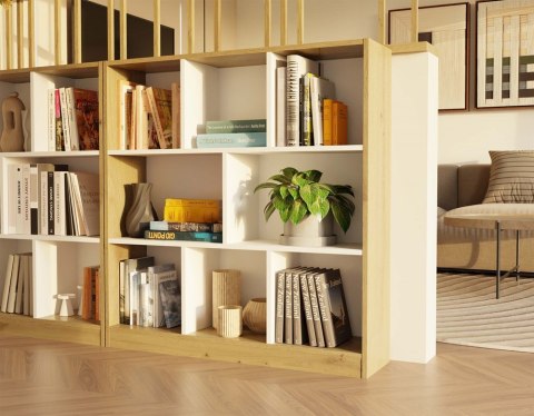 Regał otwarty z półkami RE-1442-ART-BIEL-MAT