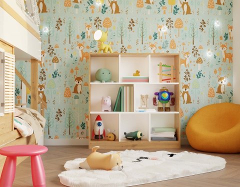 Regał otwarty z półkami RE-1442-ART-BIEL-MAT