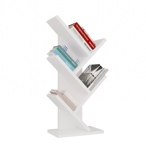 Regał na książki drzewo RE-1428-MINI-BIEL-MAT