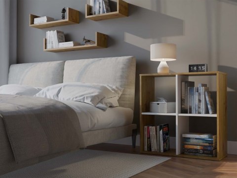 Regał kwadratowy 2x2 RE-1407-ART-BIEL-MAT