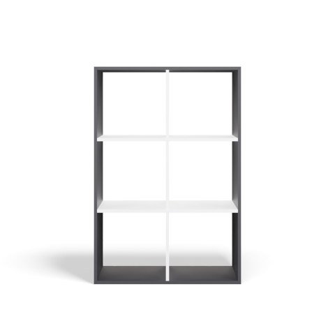 Regał 2x3 RE-1408-ANT-BIEL-MAT