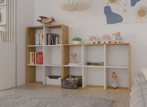 Regał na zabawki i książki RE-1408-ART-BIEL-MAT