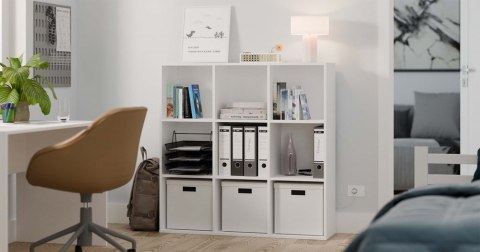 Regał 3x3 RE-1443-BIEL-MAT