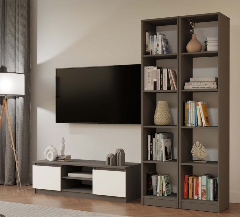 Regał na książki szerokość 40 cm RE-1401-ANT-BIEL-MAT