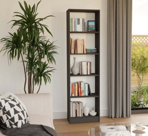 Regał na książki 50 cm szerokości RE-1402-ANT-BIEL-MAT