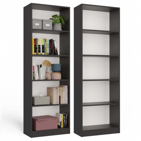 Regał szerokość 60 cm RE-1403-ANT-BIEL-MAT